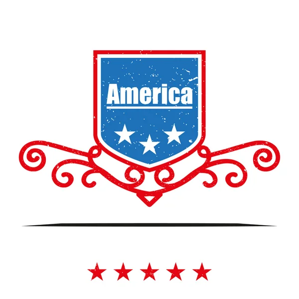 American labels vector illustration styles — Stock Vector