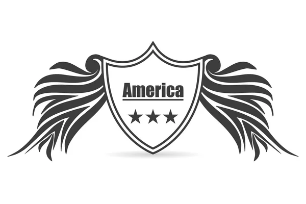 Etiquetas americanas vector ilustración estilos — Vector de stock