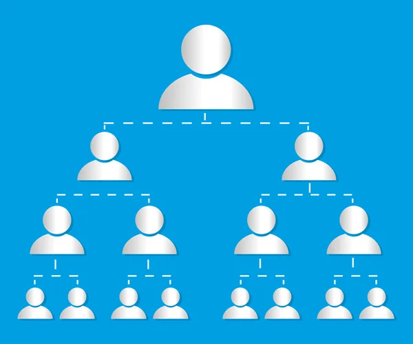 Organisationsdiagram infographic marknadsföring vektor — Stock vektor