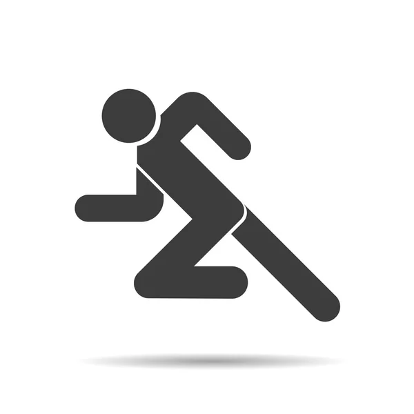 Running stick man Royalty Free Vector Image - VectorStock