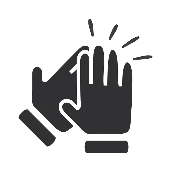 Hands clapping symbol. Vector icons — Stock Vector