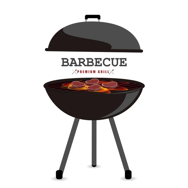 Barbacoa Vector Ilustración — Archivo Imágenes Vectoriales