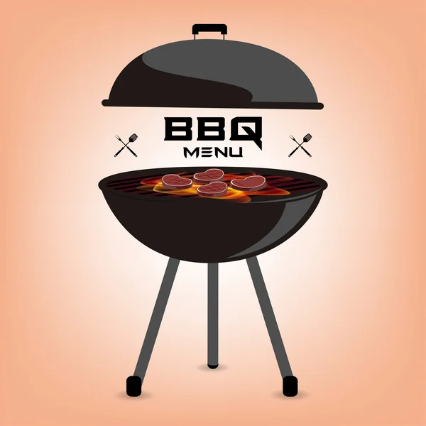Barbecue vectorillustratie — Stockvector