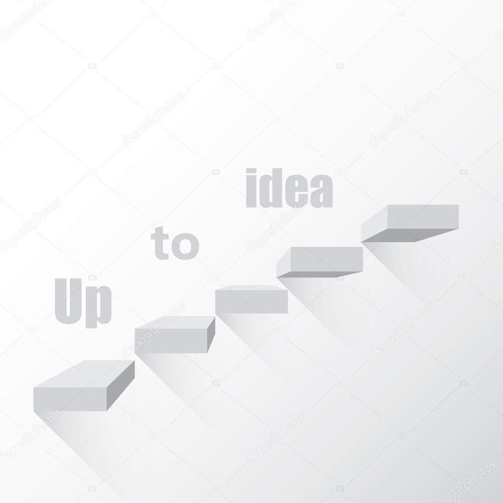 Background the idea of steps to go up vector