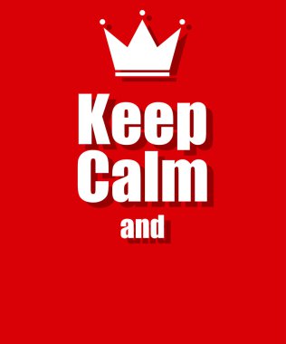 keep calm background red