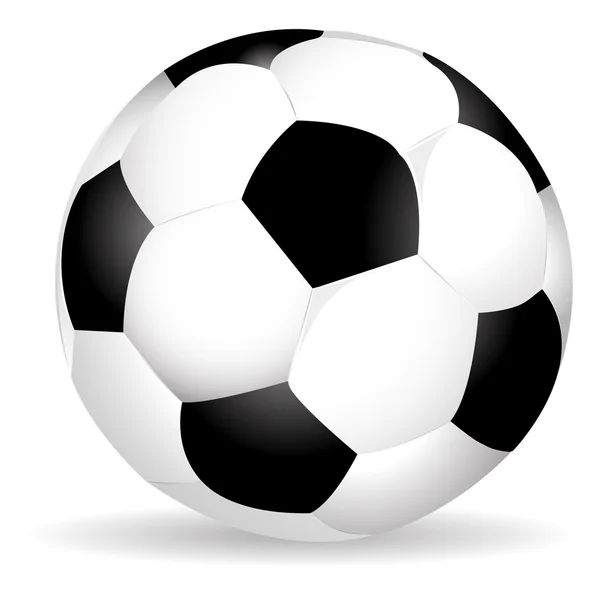 Ballon de football avec ombre — Image vectorielle