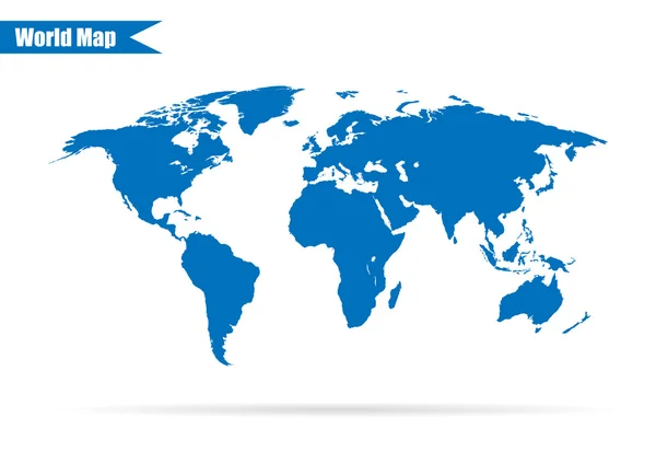Mapa do mundo ilustração vetorial em fundo cinza elegante — Vetor de Stock