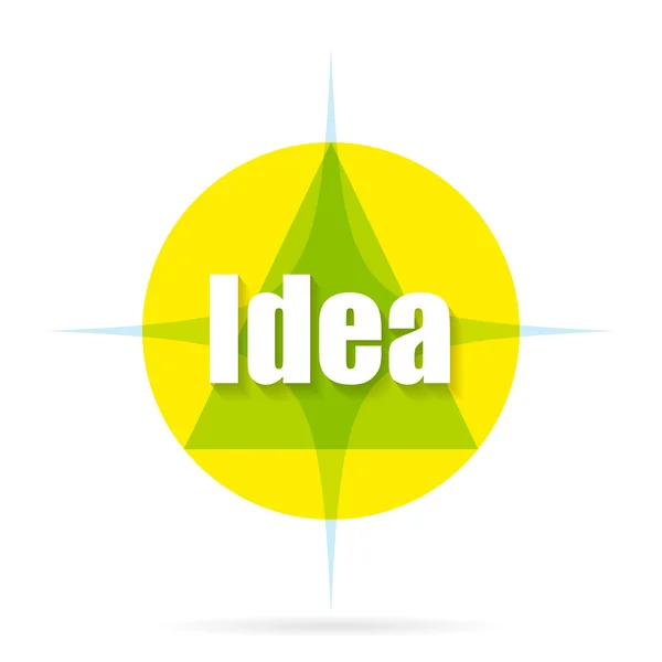 シャドウとロゴのアイデア — ストックベクタ