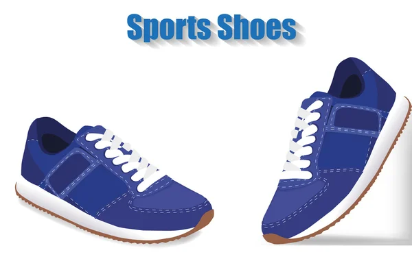 Sportschoenen op witte achtergrond — Stockvector