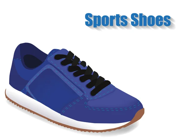 Chaussures de sport sur fond blanc — Image vectorielle