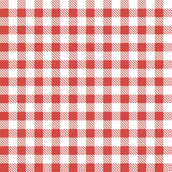 赤のパターン テーブル クロス — ストックベクタ