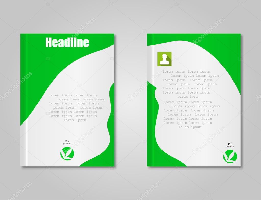 Brochure design template stylish