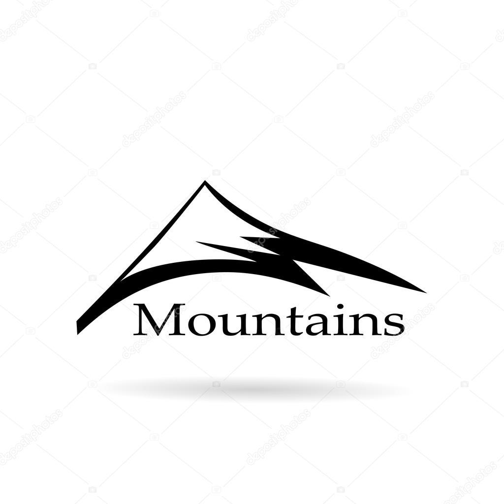 logo mountains abstract