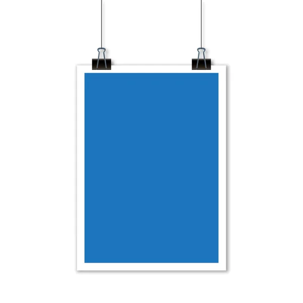Papierschild aufgehängt — Stockvektor