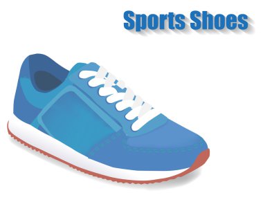 Beyaz arka planda spor ayakkabıları