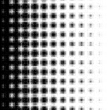 Halftone dots gradient in format vector