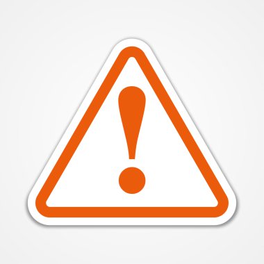 Uyarı işareti ile gölge