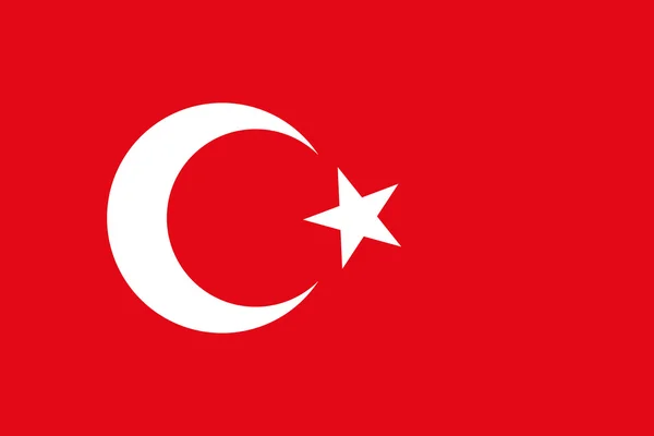 土耳其国旗 免版税图库插图
