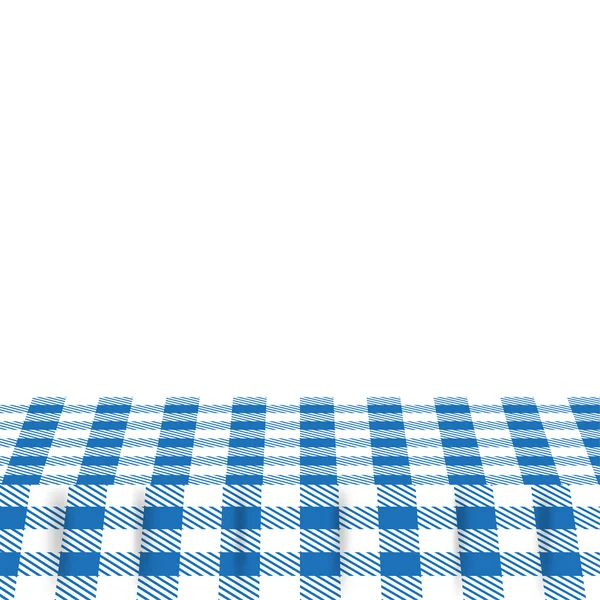 Tischdecken mit blauen Mustern — Stockvektor
