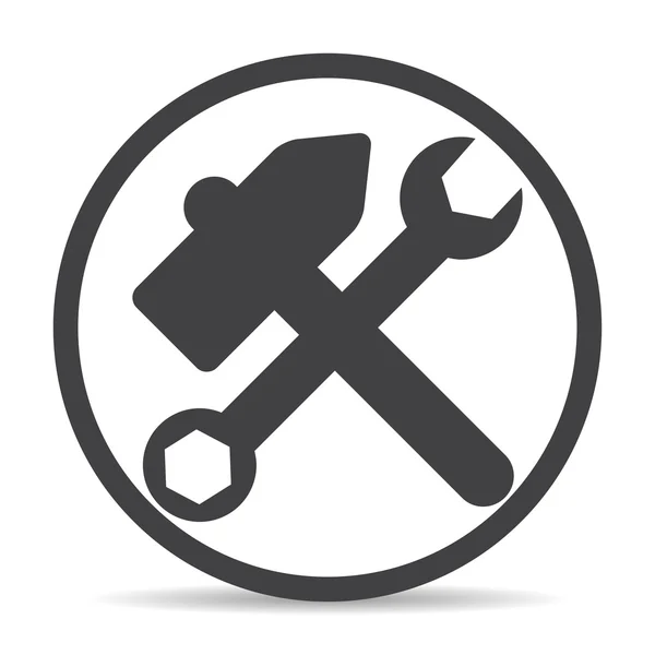 Hammer logo icon — Stock Vector