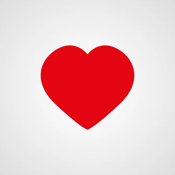 Ikona srdce na šedém pozadí — Stockový vektor