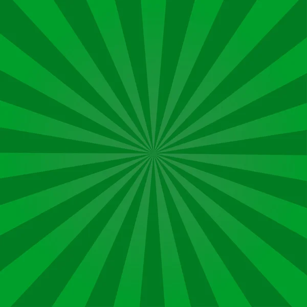 Rayo retro fondo verde rayos de colores elegante ilustración — Vector de stock