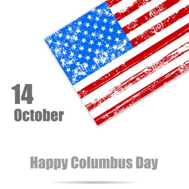 Columbus, Amerikan bayrağı günü için arka plan