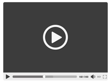 Tasarlamak, şık bir video oynatıcı