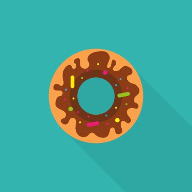 Uzun gölge düz stil ile tanımlama