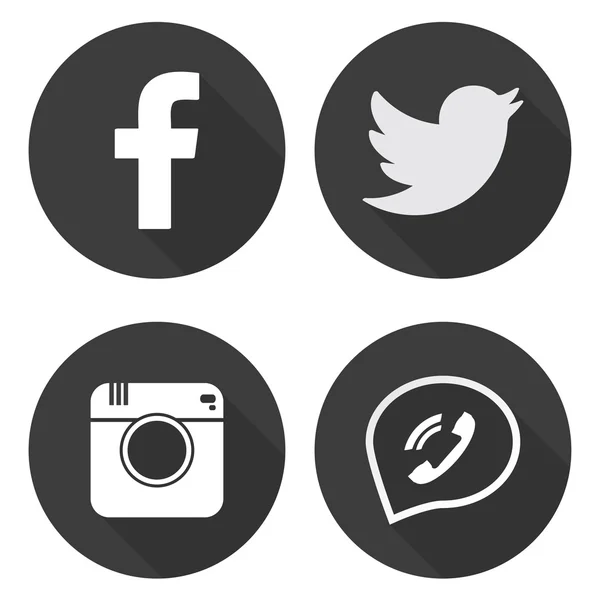 72 social media icons new Square Flat - Vector, Black and white ...