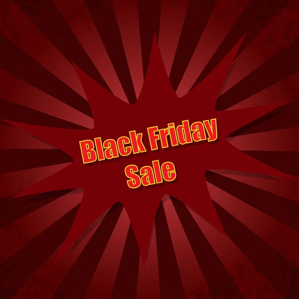 Ilustración en el día Black Friday rays background — Archivo Imágenes Vectoriales