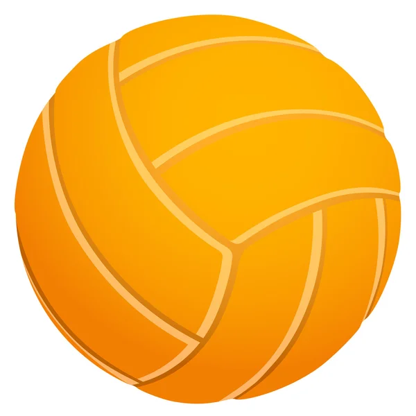 Voleibol laranja em um fundo branco grande —  Vetores de Stock