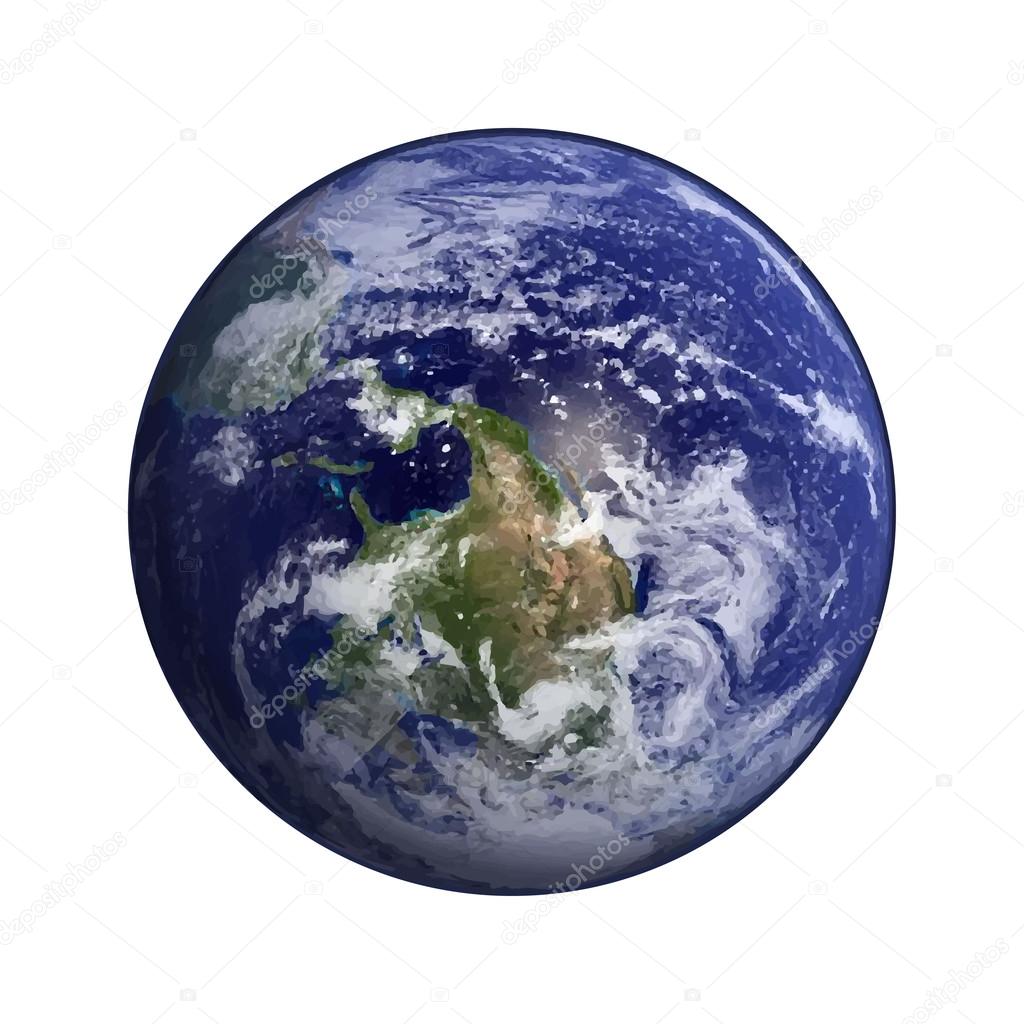 Earth in space Elements of this vector furnished by NASA