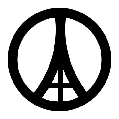 İşaret stili Eyfel Kulesi Paris daire