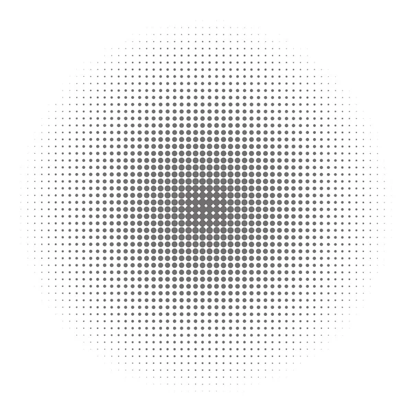 スタイリッシュな白い背景の上の放射状のハーフトーン — ストックベクタ
