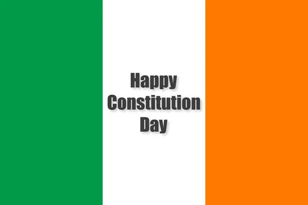 Bandera de Irlanda Día de la Constitución 29 de diciembre — Vector de stock