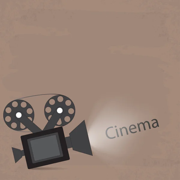 Câmera de luz estilo retro cinema visualização vintage —  Vetores de Stock