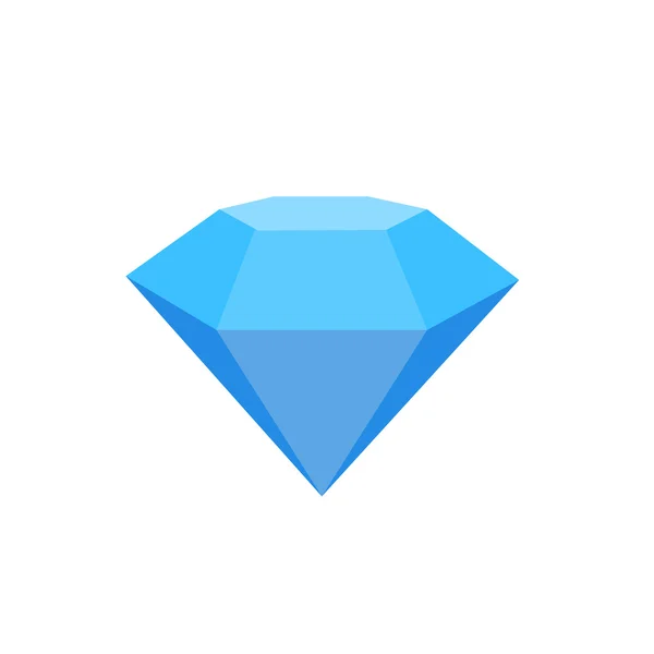 Icono del logotipo del diamante sobre un fondo blanco — Vector de stock