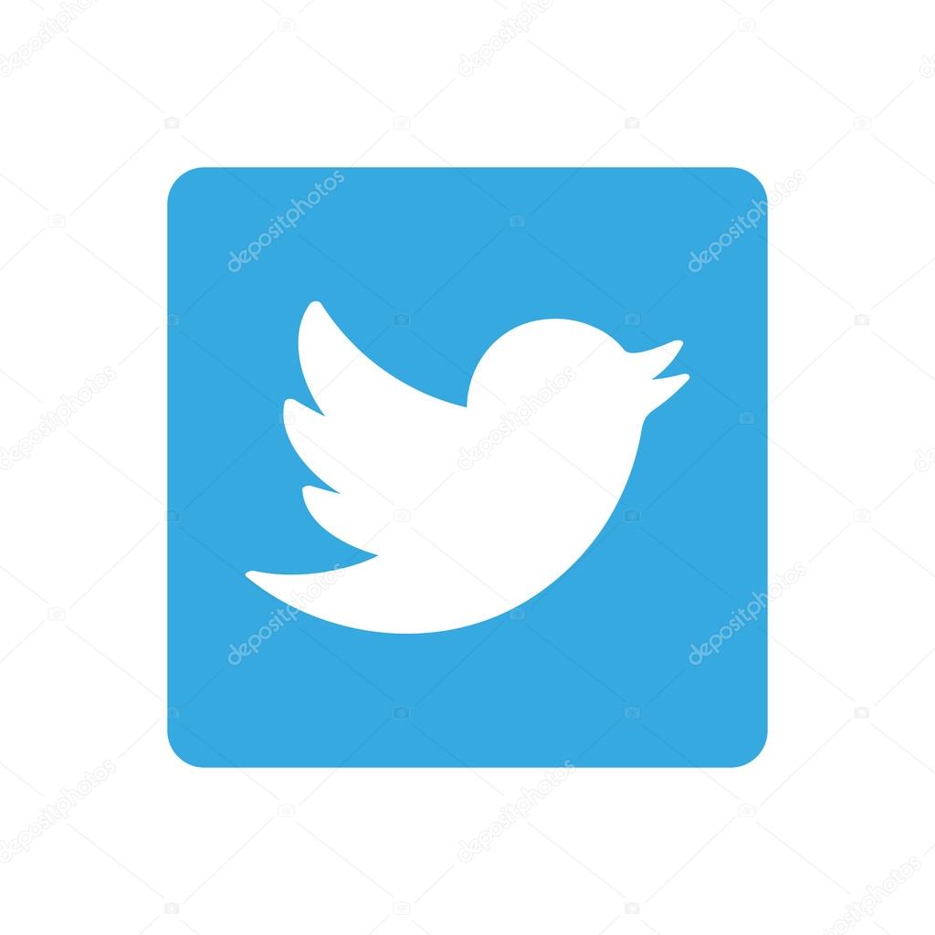 Bird icon sign on a white  background