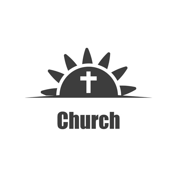 Template logo for christian organizations and  churches — Stock Vector