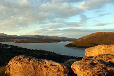 Atazar Reservoir Panoramik 
