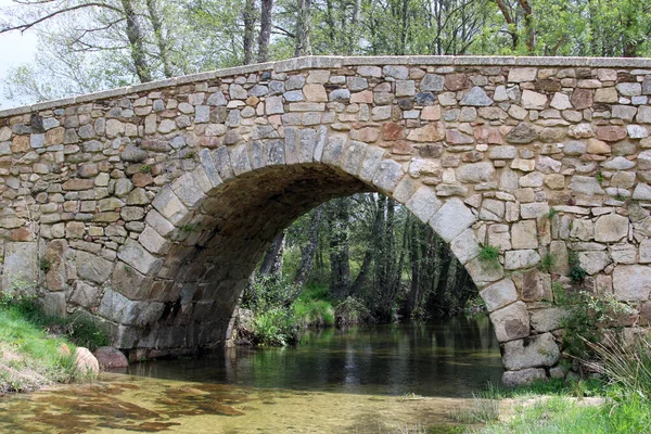 Roman stone bridge over a stream