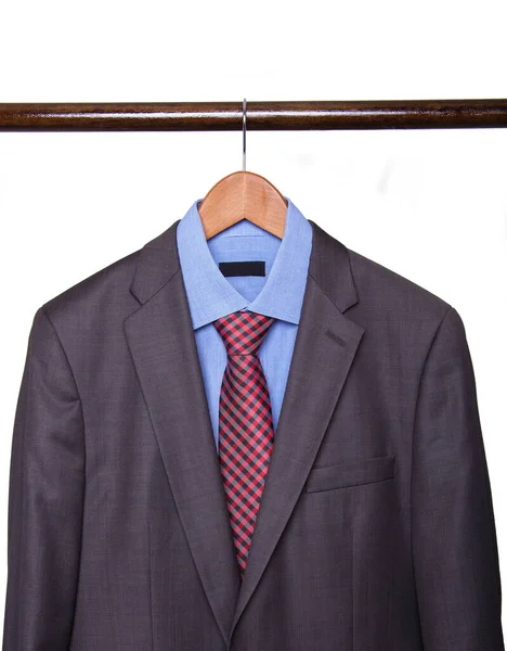 Men Suit Shirt Tie — Stock Photo, Image