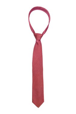 Renkli ipek kravat. Düzenlenebilir renkler. Beyaz arkaplanda renkli ipek kravat. 