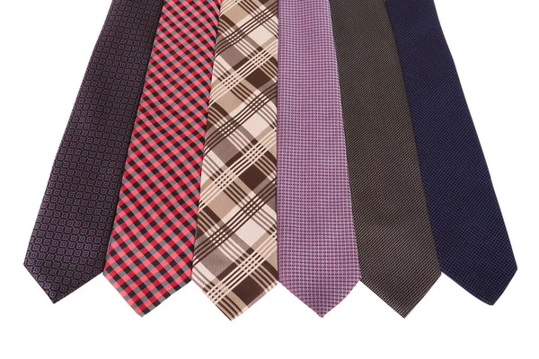 Plaid Checkered Silk Ties Template Easy Editable Colors Colored Silk — Stock Photo, Image