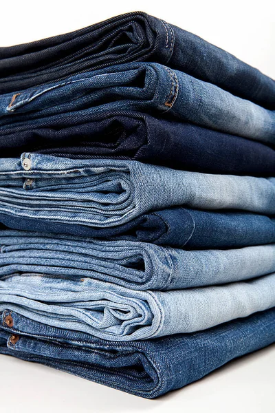 Vestiti Alla Moda Jeans Primo Piano Immagine Dettagliata — Foto Stock