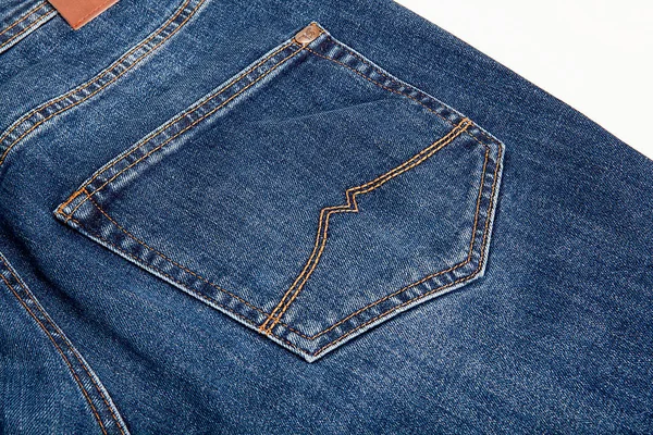 Modische Kleidung Jeans Nahaufnahme Detailbild — Stockfoto