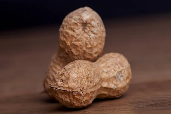 Peanut Wooden Table Healthy Food Snack — Stock Photo, Image