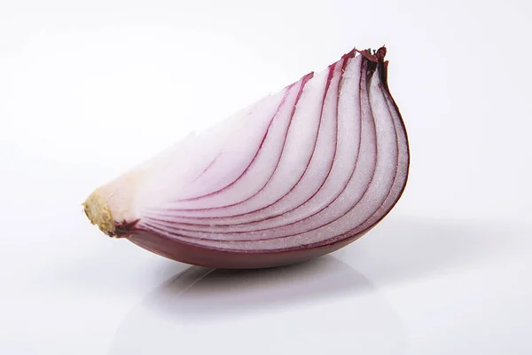 Red Onion White Background — Stock Photo, Image