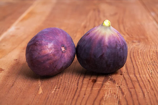 Fresh Fruits Figs Wooden Background — Stock Photo, Image